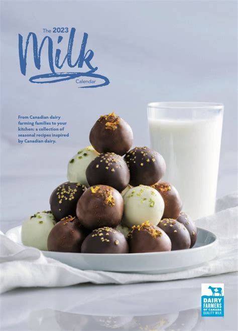 Milk Calendar Recipes Paola Annamarie