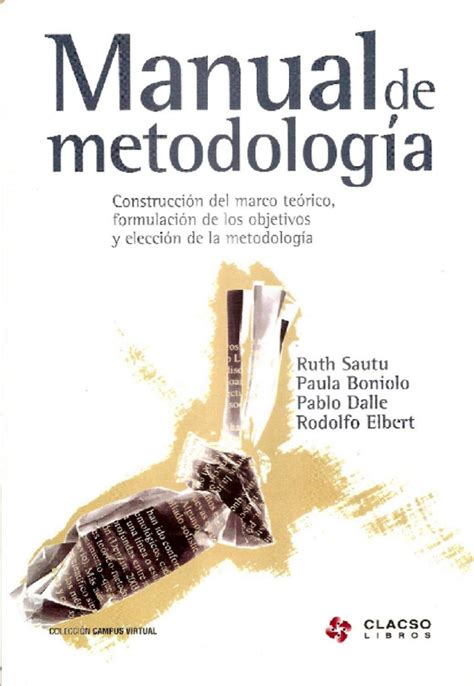 Pdf Manual De Metodología Ruth Sautu Pdf Virginia Mendez