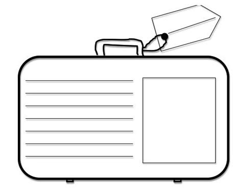 Suitcase Template Printable Printable Templates