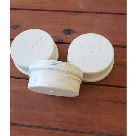 Caps Cap Esgoto Branco De 100mm Amanco Shopee Brasil