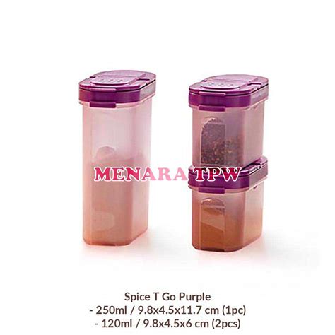 Jual Tupperware Tempat Gula Garam Spice To Go 3pcs Atau 4pcs Shopee