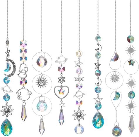 Amazon Sun Catchers 10 Pcs Crystal Suncatcher Prism Hanging Kit