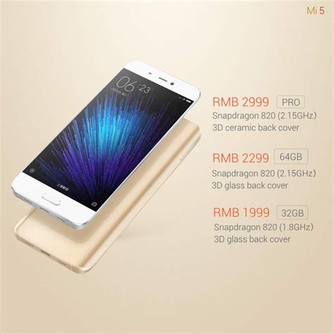 Berapa Harga Xiaomi Mi 5 Mi 5 Pro Usai Resmi Diumumkan Pricebook