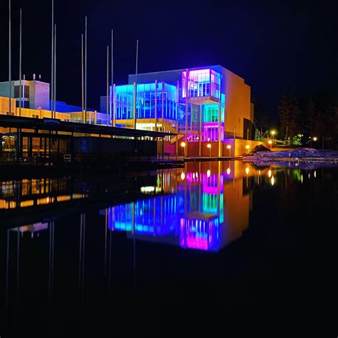 Espoo Tapiola Finland By Night Espoo Finland Night