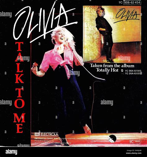 Vintage Vinyl Record Cover Newton John Olivia Totally Hot D Stock Photo Alamy