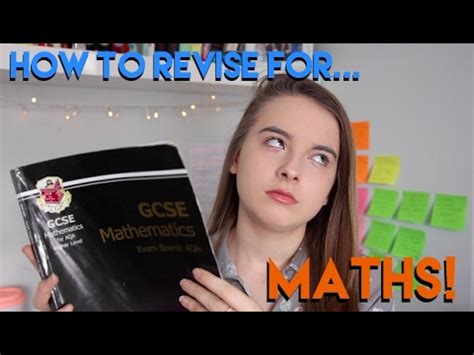 How To Revise Maths Gcse And General Tips And Tricks Youtube