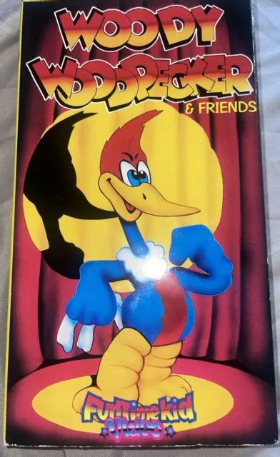 WOODY WOODPECKER AND Friends VHS VCR Video Tape Used Funtime Kid 1989