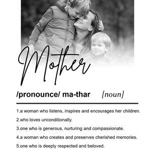 Mothers Day Wine Label Mother S Day Gift Mother Definition Print Gifts