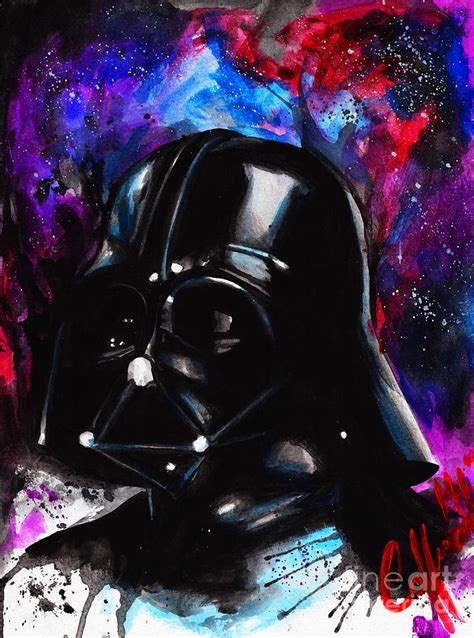 Darth Vader Watercolor Painting