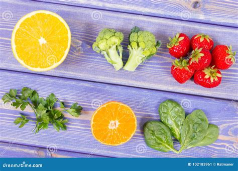 Fruits And Vegetables Containing Vitamin C And Minerals Healthy