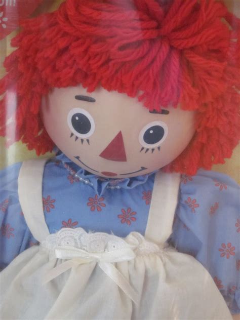 Brass Key Collectible Raggedy Ann And Andy 14 Porcelain Dolls