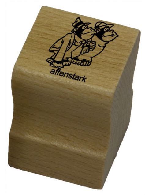 Elbi Stempel Aus Holz Lehrer Motivstempel Affenstark