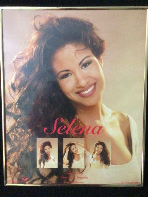 Vintage 1995 Original Selena Quintanilla Framed Poster Q Productions