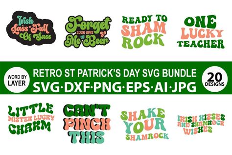 Retro St Patrick S Day SVG Bundle Bundle Creative Fabrica