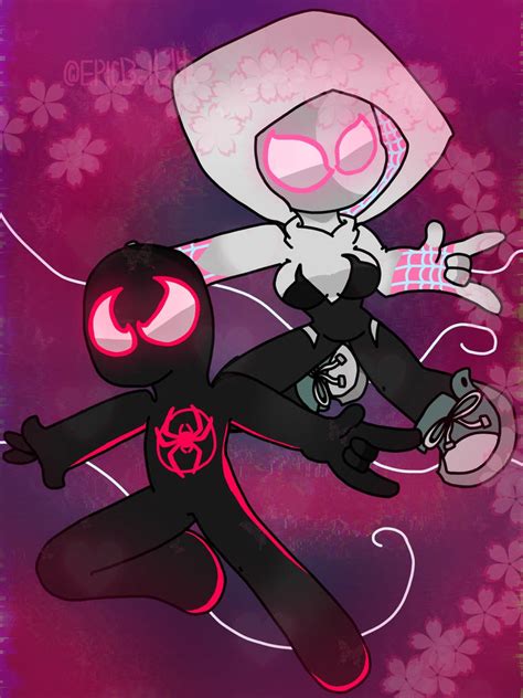 Miles Morales Gwen Stacy by SuperMarioAnimationB on DeviantArt