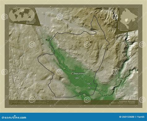 Danilovgrad, Montenegro. Wiki. Labelled Points of Cities Stock Photo - Image of outline ...