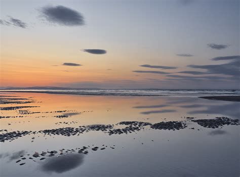 Apricot Cloud Symmetry Findhorn Bay Moray Scotland Transient Light