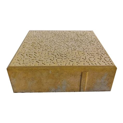 Concrete Yellow Square Paver Block Dimensions X Inch Thickness