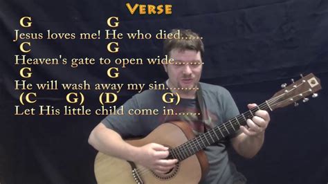 Jesus Loves Me Hymn Strum Guitar Cover Lesson In G With Chords Lyrics