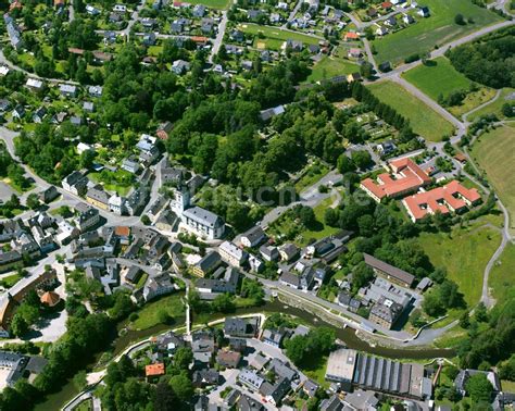 Luftaufnahme Schwarzenbach An Der Saale Dorf Ansicht In