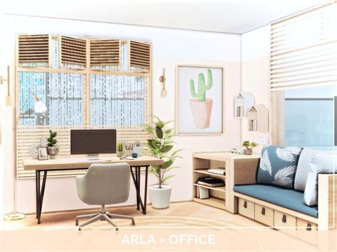 Mini Simmer S Arla Office TSR Only CC In 2024 Sims 4 Cc Furniture