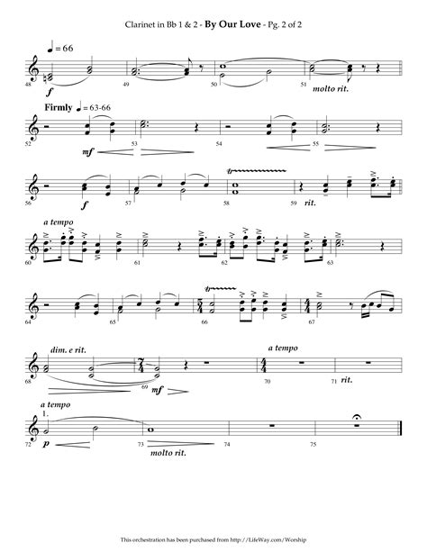 By Our Love Choral Anthem Satb Clarinet Sheet Music Pdf Lifeway