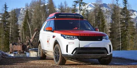 Drone Deploying Land Rover Discovery Rescue Suv Displayed At Geneva