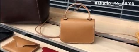 Выкройка очень небольшая кожаная сумочка женская