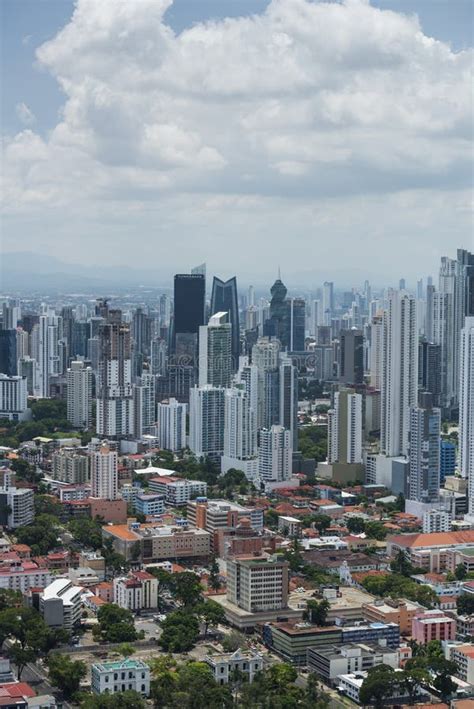 Panama Skyline Der Stadt Vom Jachthafen Von Perico Insel An Der Amador