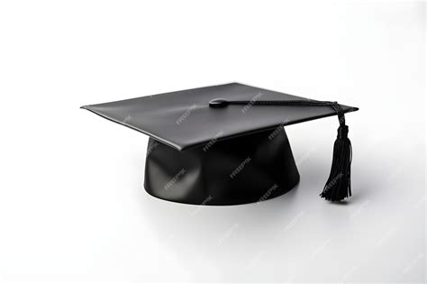 Premium AI Image | A graduation cap with a tassel isolated on white