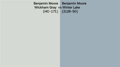 Benjamin Moore Wickham Gray Vs Winter Lake Side By Side Comparison