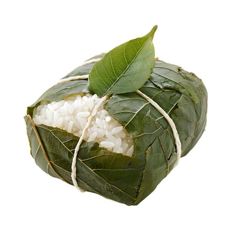 White Rice Rapped In Leaves On Transparent Background 46399286 Png