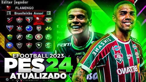 NOVO EFOOTBALL PES 2024 PPSSPP SUL AMERICANO BRASILEIRÃO E