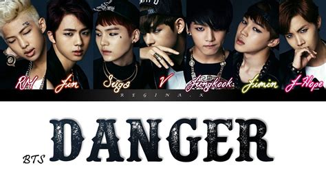 BTS Danger Color Coded Lyrics Rom Eng Albanian YouTube