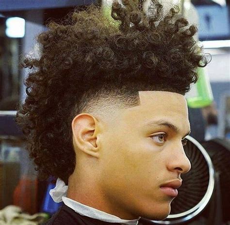 17 Best Frohawk Hairstyles For Men Black Hair Cuts Curly Hair Men