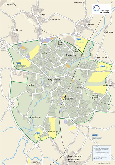 Illustrated Map Of Congestion Charges For Cambridge Network Richard