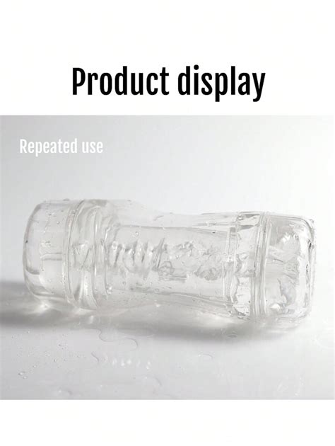 Manueller Saugextrusions Männlicher Masturbator tragbarer transparenter Pocket Pussy Stroker