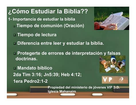 Cómo estudiar la biblia PPT