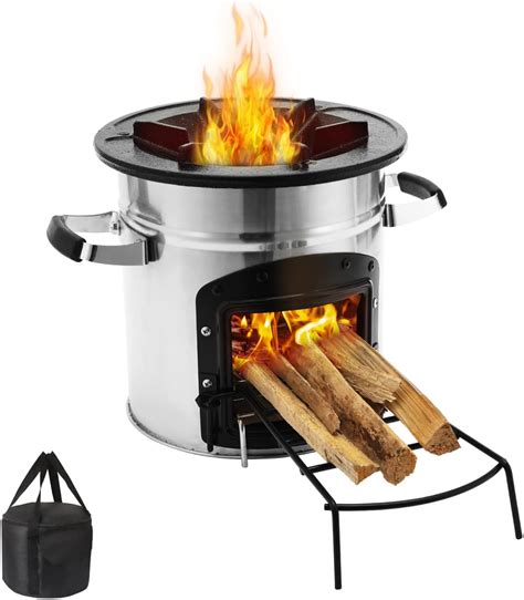 Raketenofen Rocket Stove Mit Tragetasche Outdoor Kocher Aus Eisen