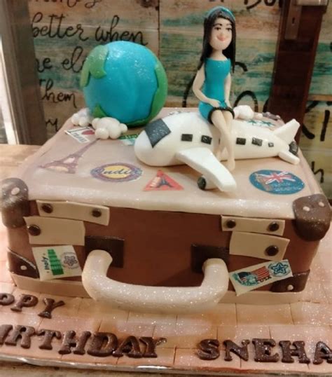 Solo Traveller Theme Designer Cake Avon Bakers