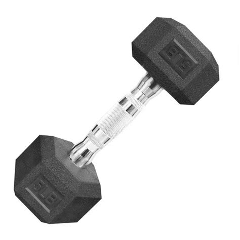 Mancuerna Pesa Hexagonal Pvc 5 Lb 1 Pieza 226 Kg Color Negro