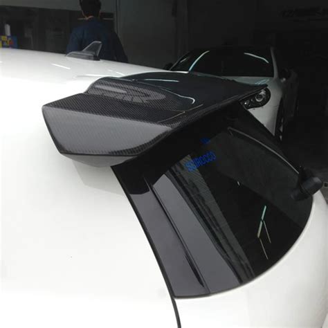 VOTEX Style Scirocco Carbon Fiber Rear Roof Lip Wing Spoiler For