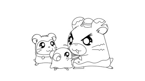 Dibujo De Hamtaro Para Colorear Y Pintar 14938