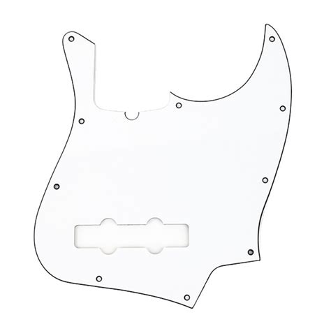 Fender Pickguard 10 Trous Pour Jazz Bass Avec Encoche Pour Truss Rod B N B Gear4music