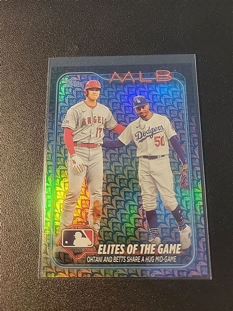 2024 Topps Series 1 Elites Of The Game 138 Ohtani Betts Easter Foil LA