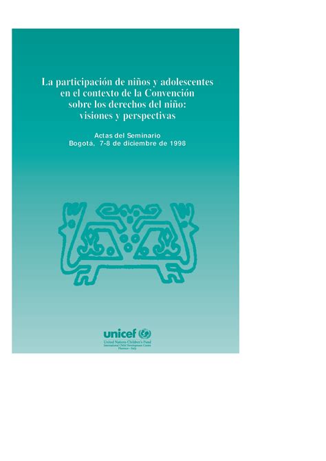 Participacion De Los Ninos Y Adolescentes Llaa