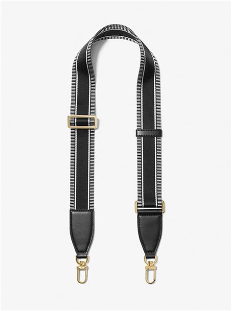 Striped Nylon Bag Strap Michael Kors