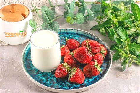 Клубничный смузи - пошаговый рецепт с фото на Повар.ру