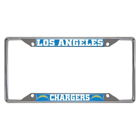 Fanmats Nfl Los Angeles Chargers Chromed Stainless Steel License