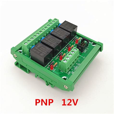 Din Rail Mount Channel Pnp Type V A Power Relay Interface Module